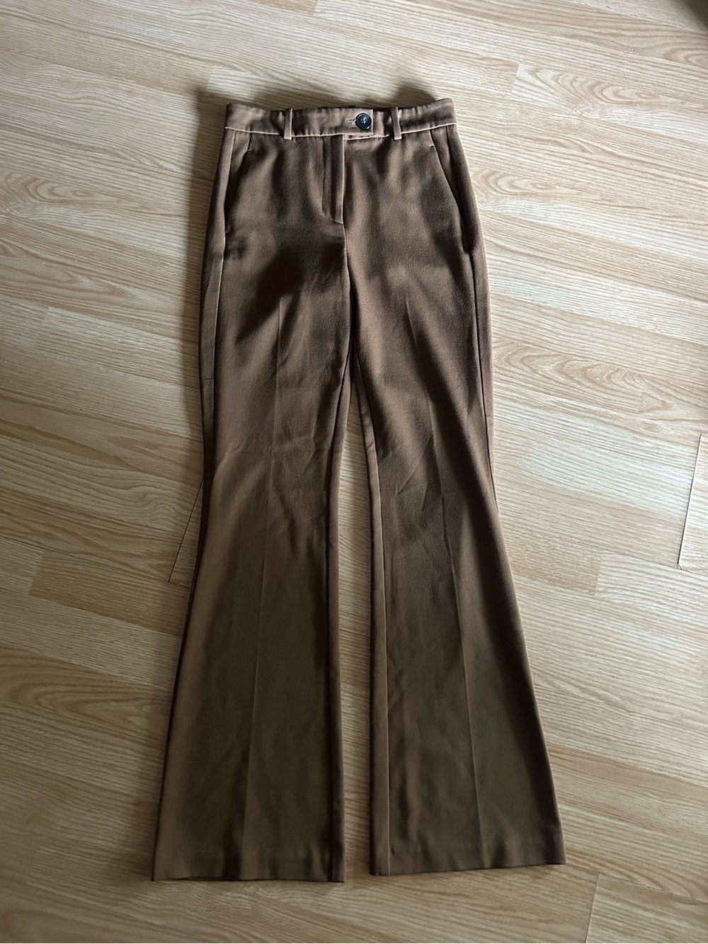 Zara Brown High Rise Trousers Dress Pants Women’s XS